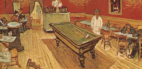 Van Gogh pool table