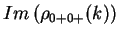 $\displaystyle Im\left(\rho_{0+0+}(k)\right)$