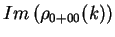 $\displaystyle Im\left(\rho_{0+00}(k)\right)$