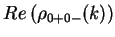 $\displaystyle Re\left(\rho_{0+0-}(k)\right)$