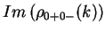 $\displaystyle Im\left(\rho_{0+0-}(k)\right)$