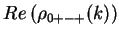 $\displaystyle Re\left(\rho_{0+-+}(k)\right)$