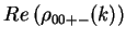 $\displaystyle Re\left(\rho_{00+-}(k)\right)$