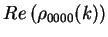 $\displaystyle Re\left(\rho_{0000}(k)\right)$