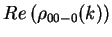 $\displaystyle Re\left(\rho_{00-0}(k)\right)$