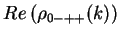 $\displaystyle Re\left(\rho_{0-++}(k)\right)$