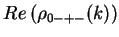 $\displaystyle Re\left(\rho_{0-+-}(k)\right)$