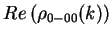 $\displaystyle Re\left(\rho_{0-00}(k)\right)$