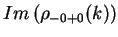 $\displaystyle Im\left(\rho_{-0+0}(k)\right)$