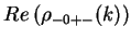 $\displaystyle Re\left(\rho_{-0+-}(k)\right)$