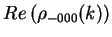 $\displaystyle Re\left(\rho_{-000}(k)\right)$