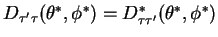 $ D_{\tau^{\prime}\tau}(\theta^{*},\phi^{*}) = D_{\tau\tau^{\prime}}^{*}(\theta^{*},\phi^{*})$