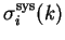 $ \sigma^{\rm sys}_{i}(k)$