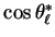 $ \cos\theta^{*}_{\ell}$