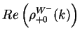 $\displaystyle Re\left(\rho^{W^{-}}_{+0}(k)\right)$