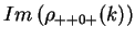 $\displaystyle Im\left(\rho_{++0+}(k)\right)$