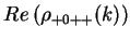 $\displaystyle Re\left(\rho_{+0++}(k)\right)$