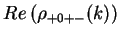 $\displaystyle Re\left(\rho_{+0+-}(k)\right)$