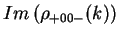 $\displaystyle Im\left(\rho_{+00-}(k)\right)$