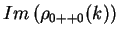 $\displaystyle Im\left(\rho_{0++0}(k)\right)$