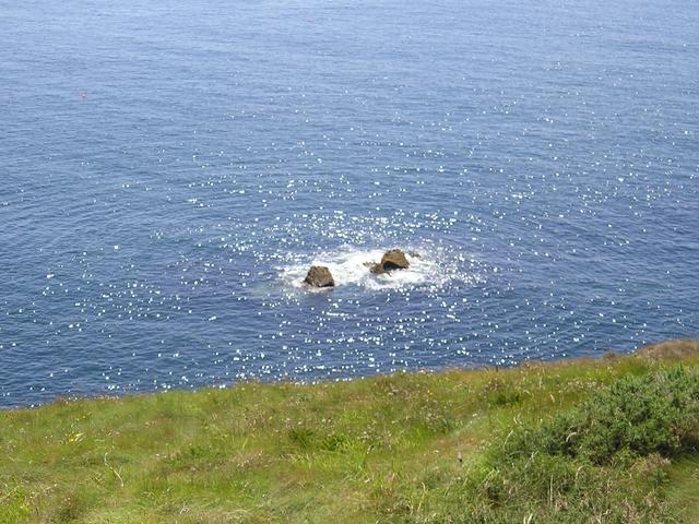 Bipolar, and therefore not quite circular waves coming off these rocks
