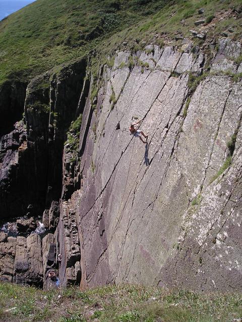and abseiling in (Dave)