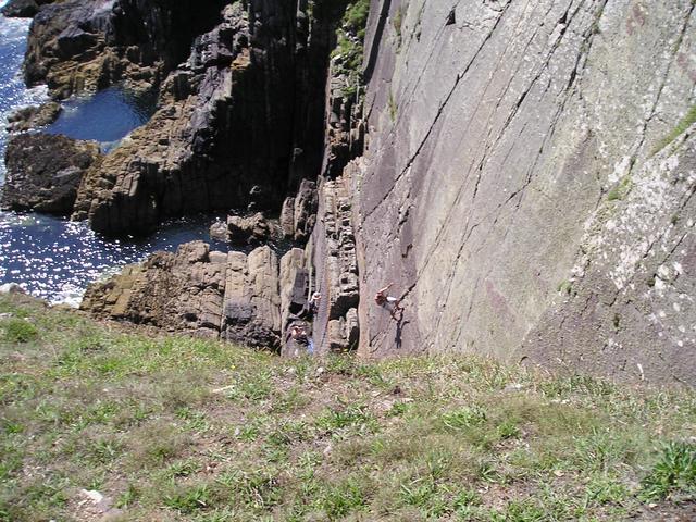 and abseiling in (Dave)