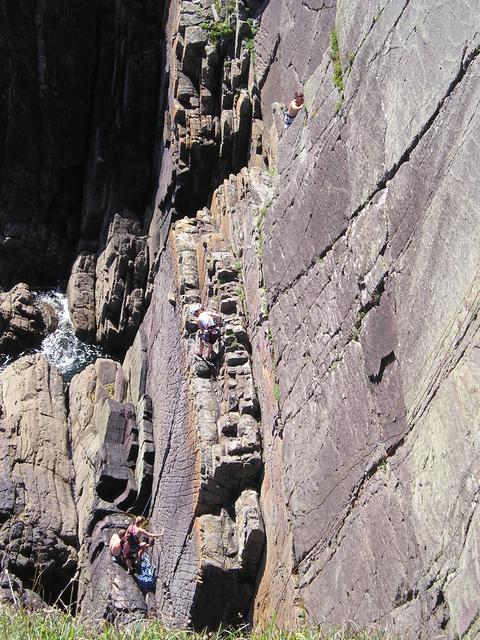 This is climbing (plus Dave is soloing in the middle of the picture)