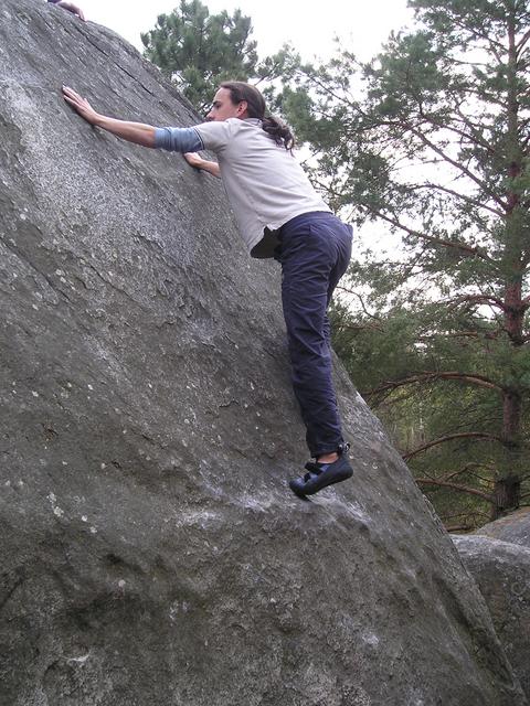 Me, on a slab.