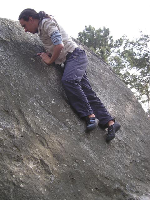 The slab again, but this time converted to the Mile End slab: a mantling problem.