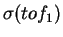$\sigma (tof_1)$