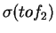 $\sigma(tof_2)$